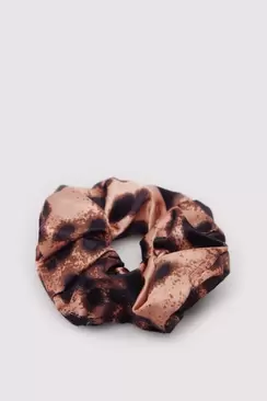 Animal print hair tie