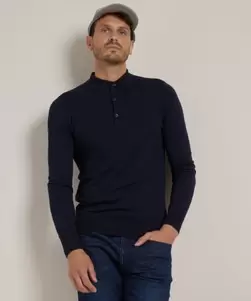 basic trui met polokraag
