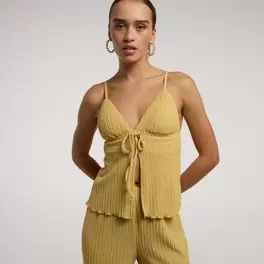 Top with lacing
