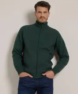 sweat vest met hoge kraag
