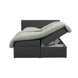 Boxcombinatie met opbergruimte Orebro 6-delig &ndash; antraciet &ndash; 160x200 cm
