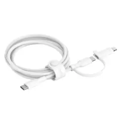Belkin 2-in-1 met USB-C naar Lightning kabel - Wit