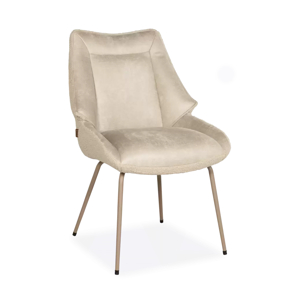 Eetkamerstoel Sabu (sale) - Bull Shell/Teddy Beige (OP=OP)
