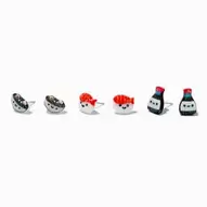 Sushi Stud Earrings - 3 Pack