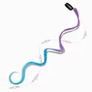 Purple & Blue Star Gemstone Faux Hair Clip In Extensions - 2 Pack