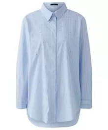 OUI lange blouse streep strass