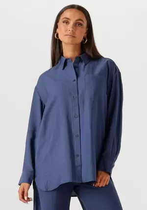 Blauwe MSCH COPENHAGEN Blouses MSCHDISA SHIRT