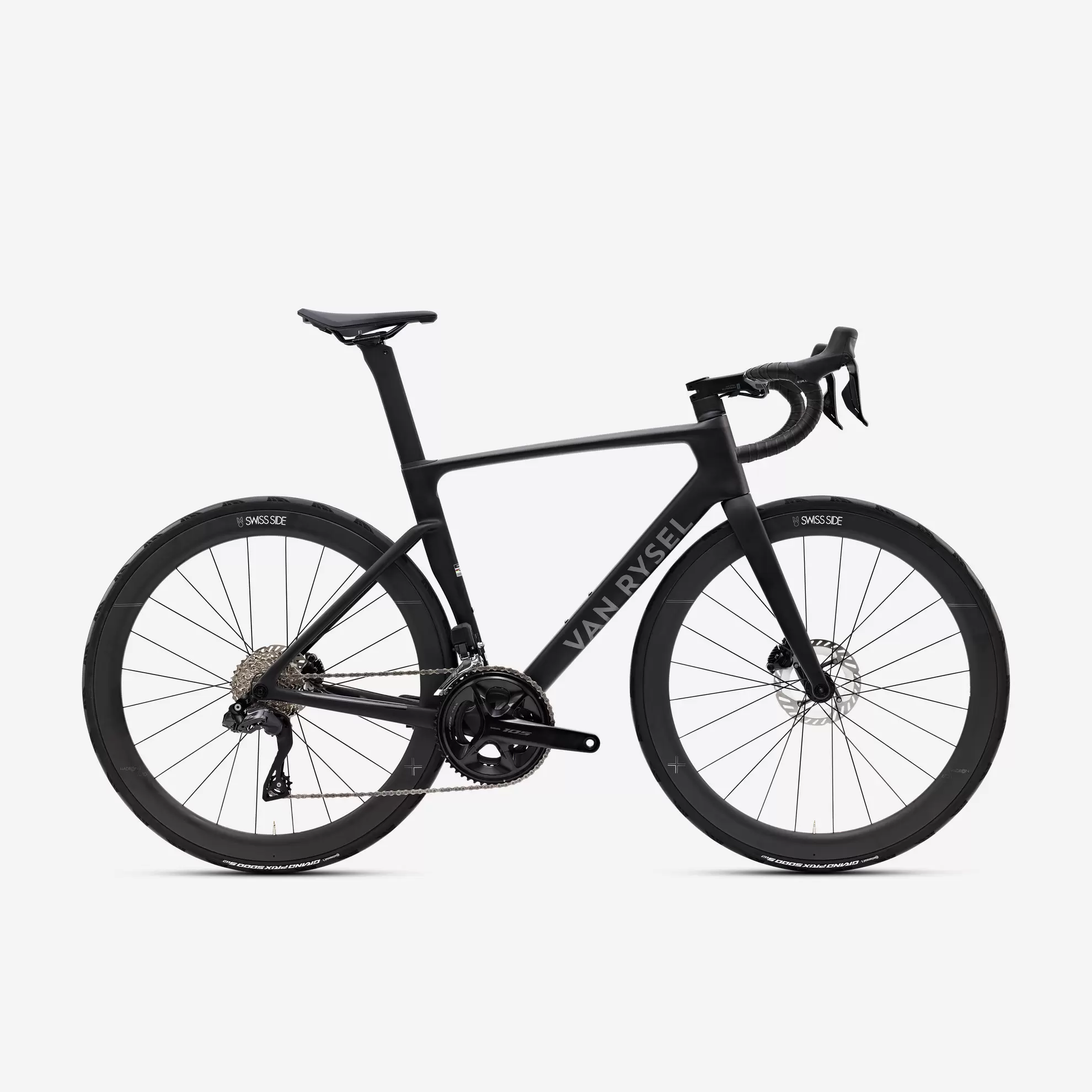 VAN RYSEL Racefiets RCR Shimano 105 Di2 12S vermogenssensor zwart