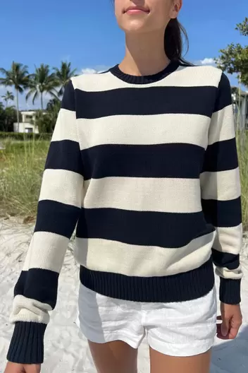 Product Name:Martha Cotton Thick Stripe Sweater