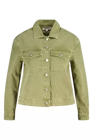 Spijkerjas met groene kleur