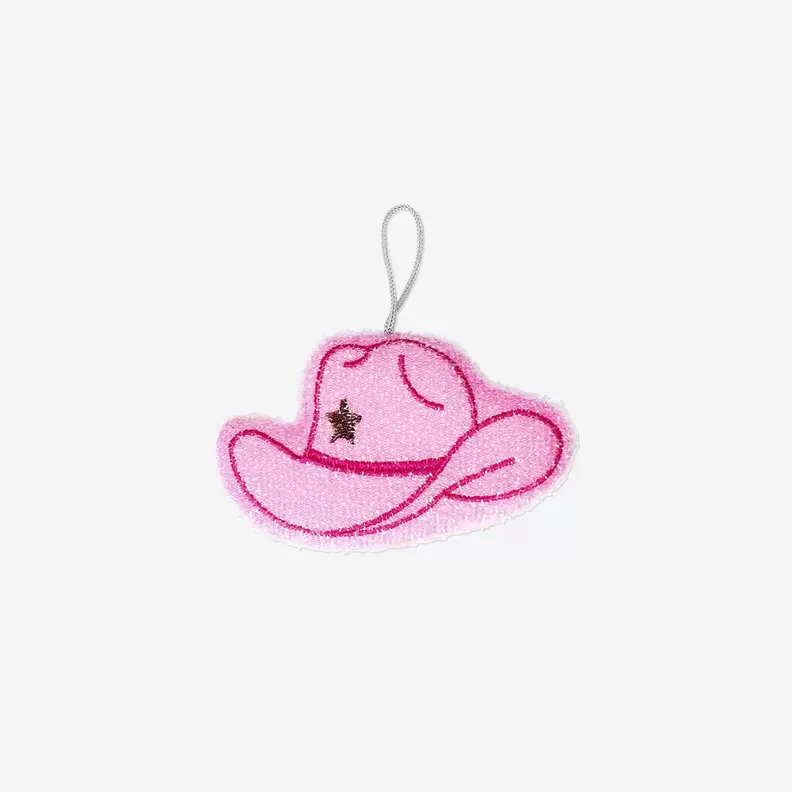 Roze cowboyhoed reinigingsspons