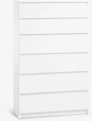 Ladekast TANGBJERG 6 lades wit
