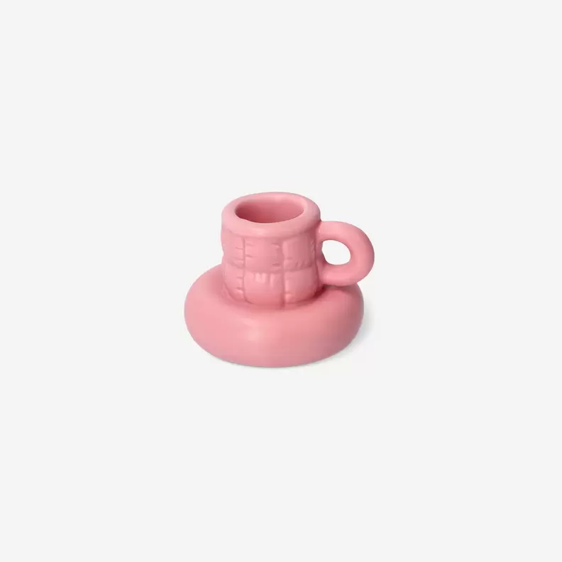 Roze mokvormige kandelaar