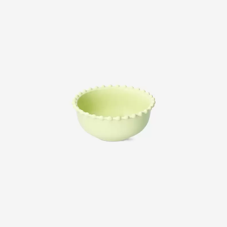 Groene kom met bubbelrand