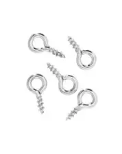 Schroefoogjes - 8 mm - 50 stuks - zilverkleurig
