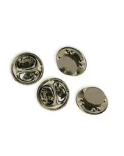 Broche pins - 8 mm - 5 stuks - zilverkleurig