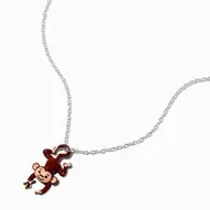 Swinging Monkey Pendant Necklace