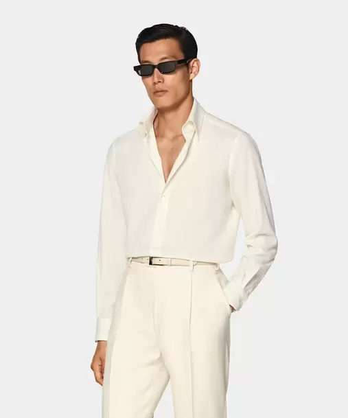 Off-White Wool Shirt