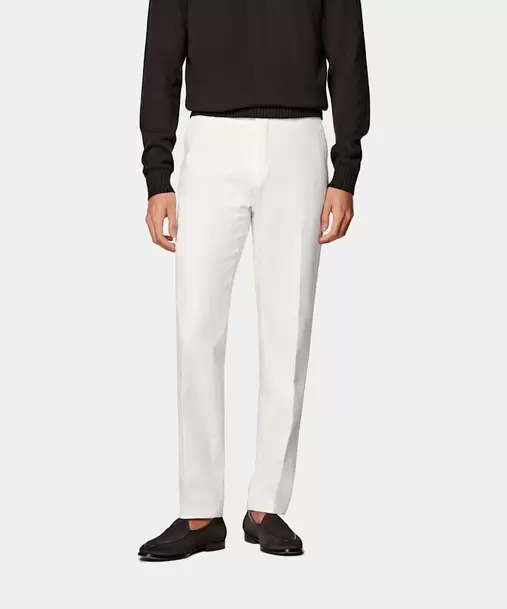 Off-White Slim Leg Straight Chinos