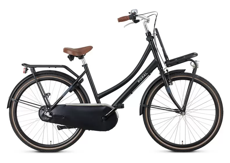 POPAL Popal Daily Dutch Basic+ N3 - Kinder Transportfiets - 26 Inch - Mat Zwart