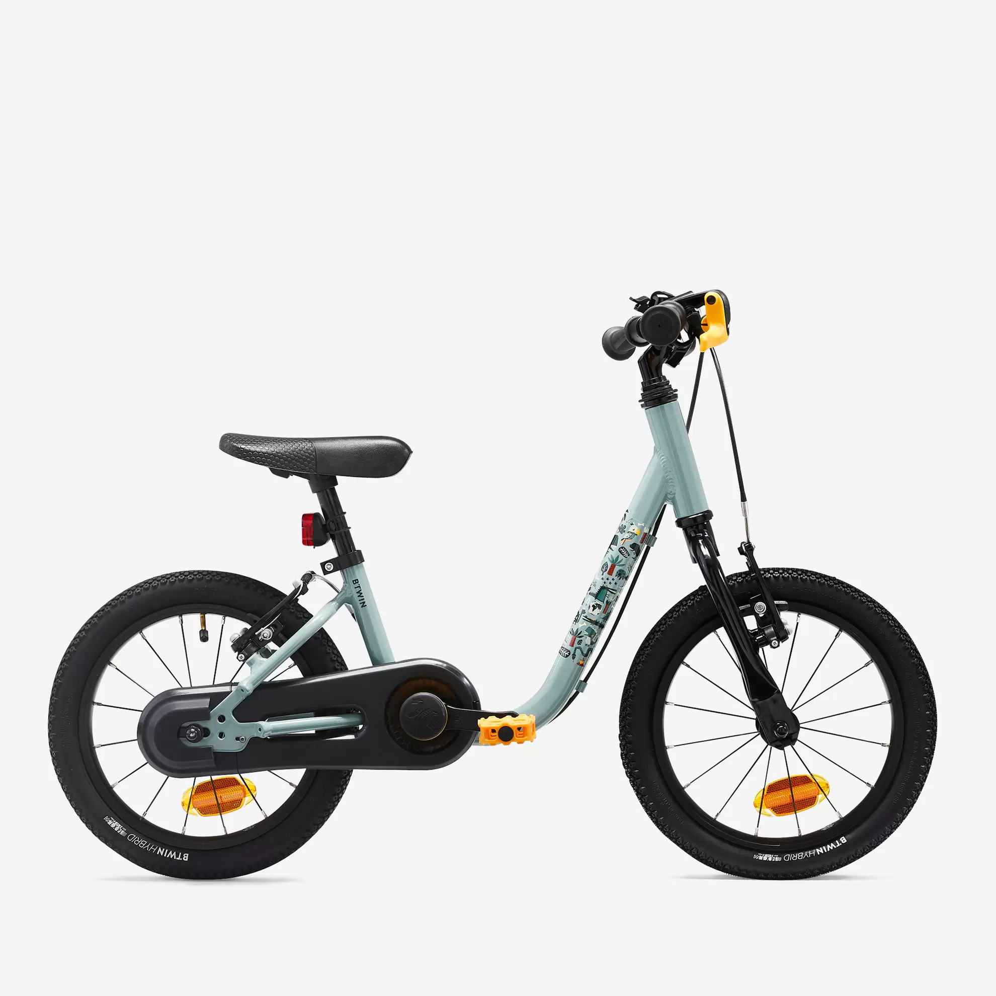 BTWIN 2-in-1 kinderfiets/loopfiets DISCOVER 900 3-5 jaar 14 inch groen