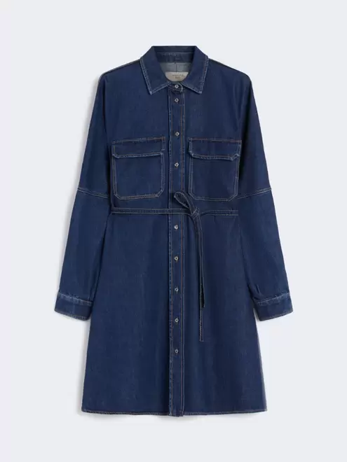 Denim shirt dress