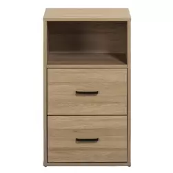 Ladekast Alex 2 lades - naturelkleur - 40x35x68 cm