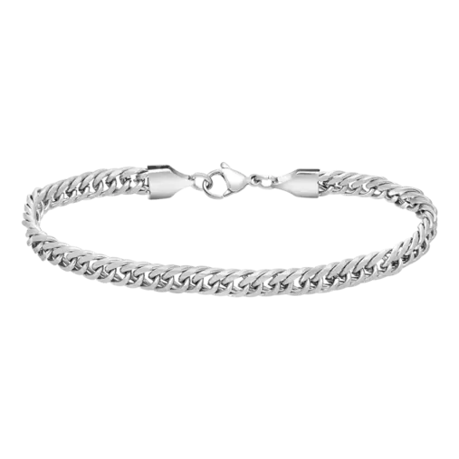 Gerecycled stalen herenarmband gourmet