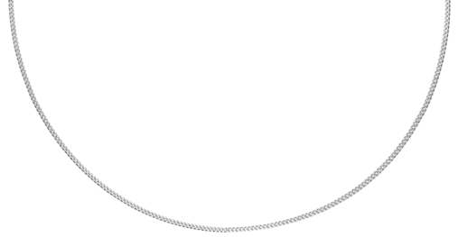 Gerecycled zilveren ketting met gourmet schakel voor dames