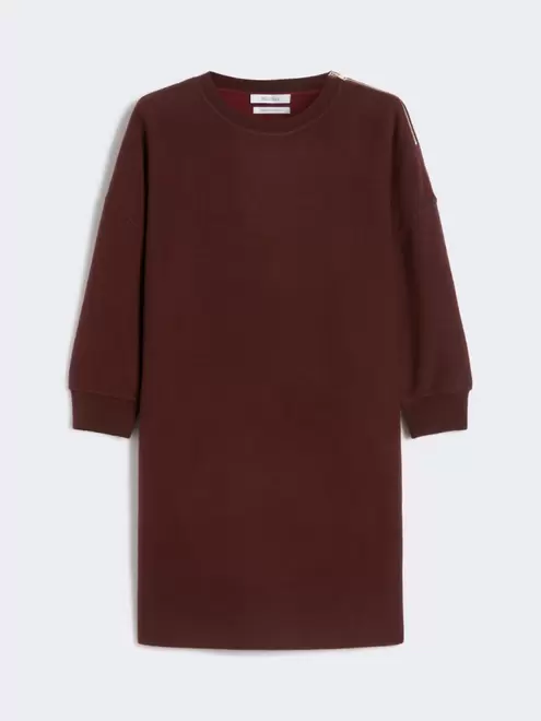 Short, wool and cashmere jersey dress