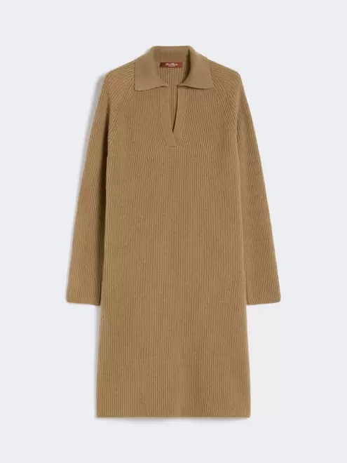 Relaxed-fit wool and cashmere dress