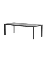 Penang uitschuifbare tuintafel 180/230x100 cm - donker grijs