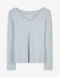 Longsleeve - Pointelle - lichtblauw