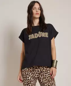 t-shirt boucle j'adore