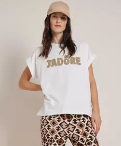 t-shirt boucle j'adore