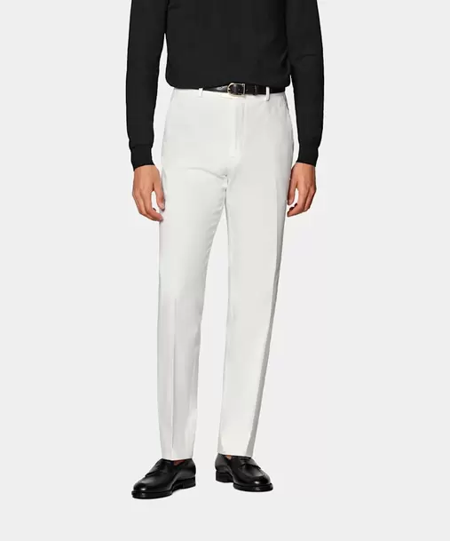 Off-White Straight Leg Chinos
