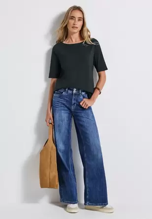 Shirt met boothals