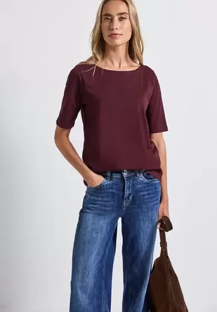 Shirt met boothals