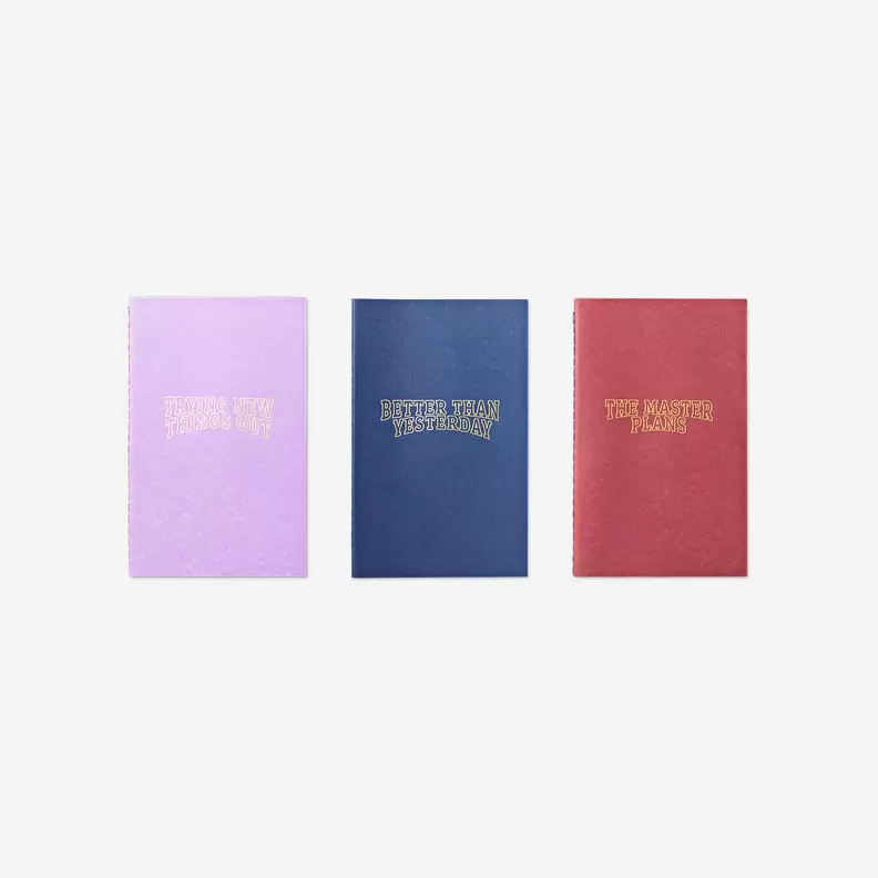 Notitieboekjes met quotes - 3 stuks