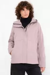 Softshell jacket with hood - water-repellent - 4-Way Stretch