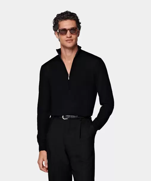 Black Half Zip