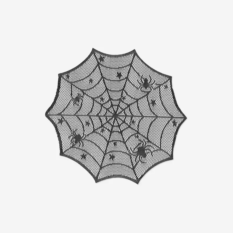 Ronde spinnenweb placemats - 4 st.