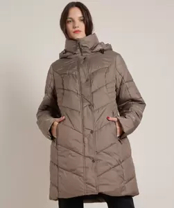 lange jas met gestept design