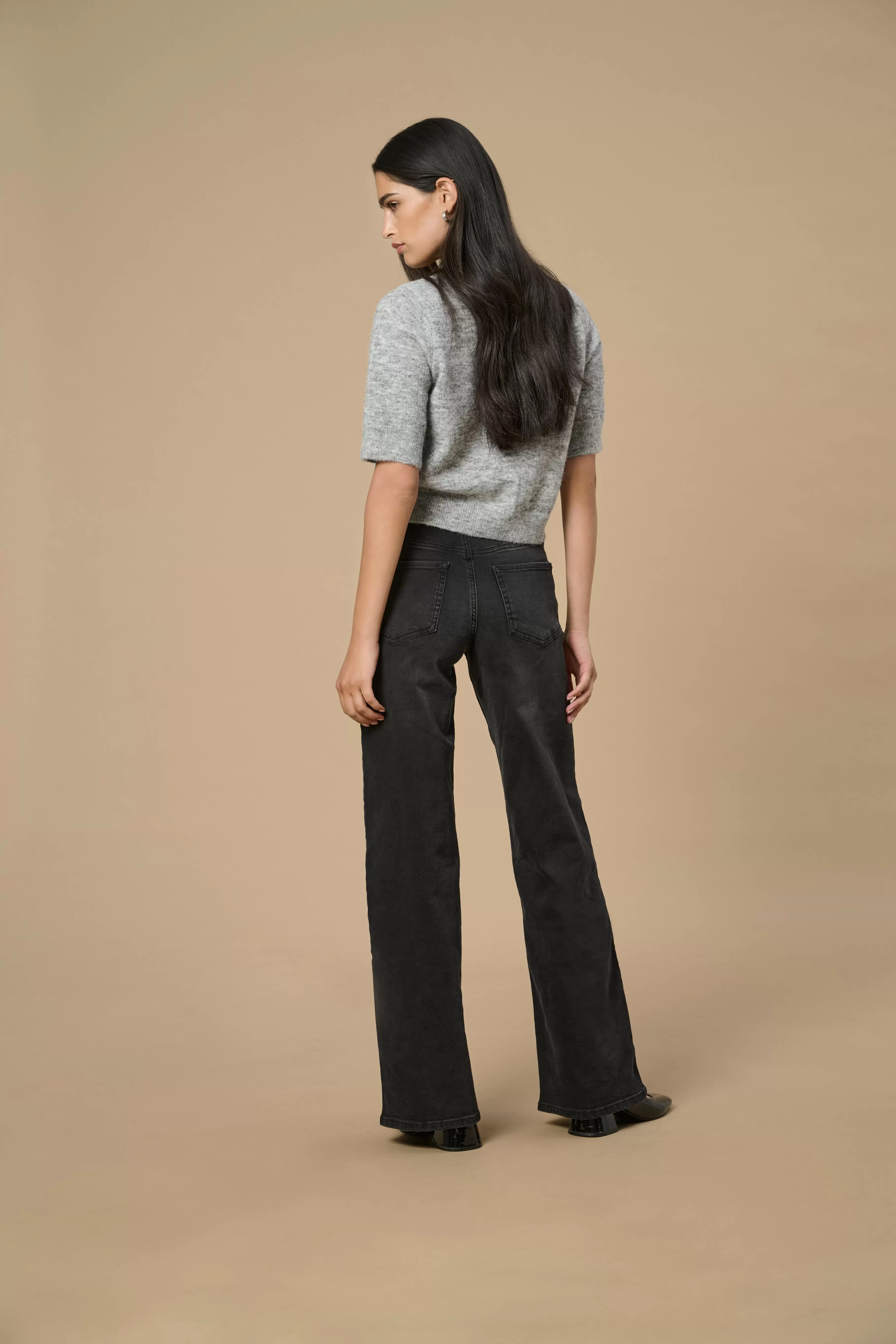 JDYFELINA-FINA High waist Wide leg fit Jeans