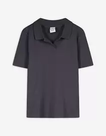 Poloshirt - Geribd - donkergrijs