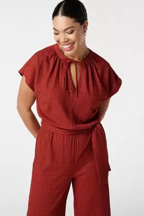 Jumpsuit met wijde pijpen