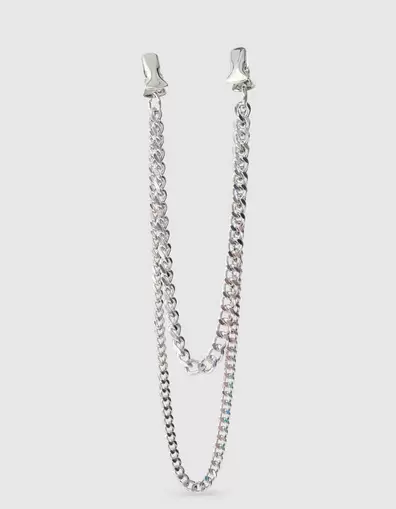 Multi Chain Clip Zilver