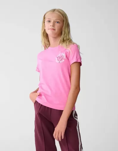 Mon Amour Artwork T-shirt Roze