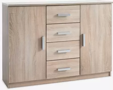Dressoir TAPDRUP 2 deuren licht eiken