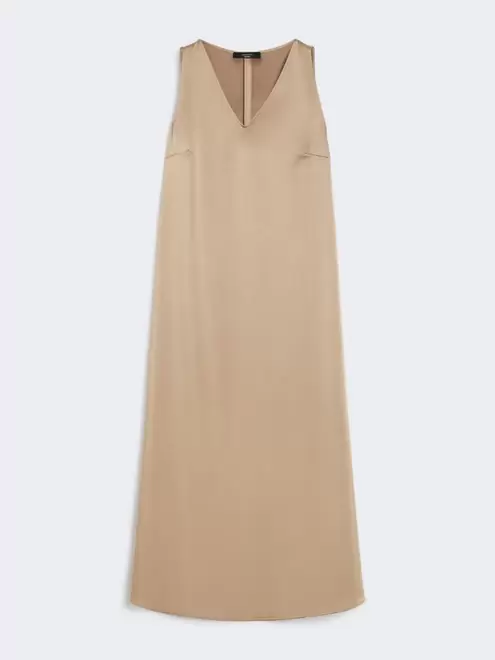 Flowing satin dress